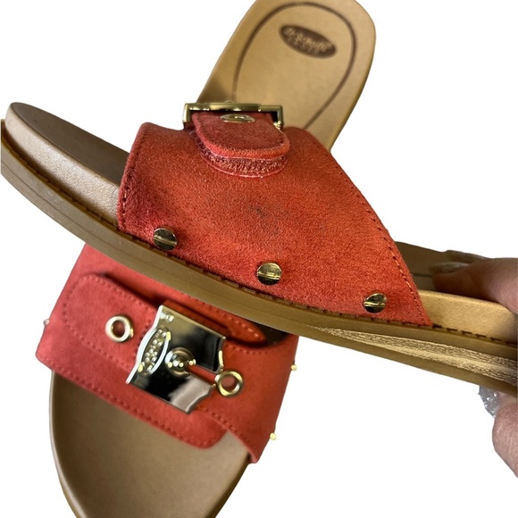 Dr. Scholl's Women's Originalist Slide Sandals in Coral red size 6 - Picture 7 of 9